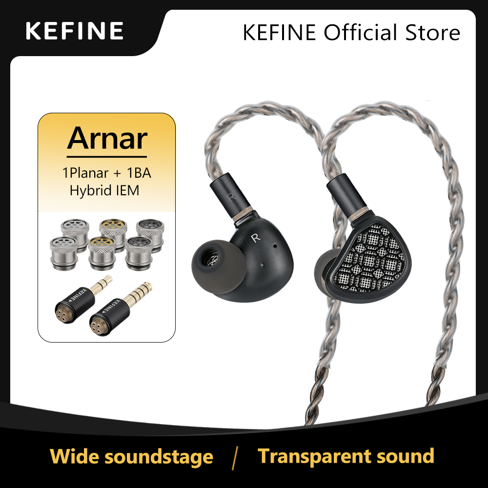 Planar Magnetic Iem Earphones - Наушники KEFINE Arnar 14.5mm с планарными