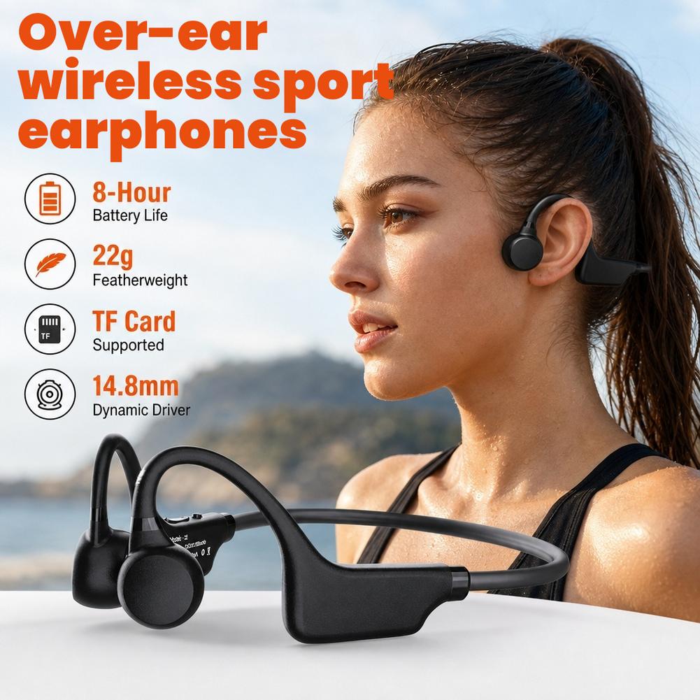 Bone Conduction Running Headphones - Наушники с костной проводимостью, не вставляющиеся