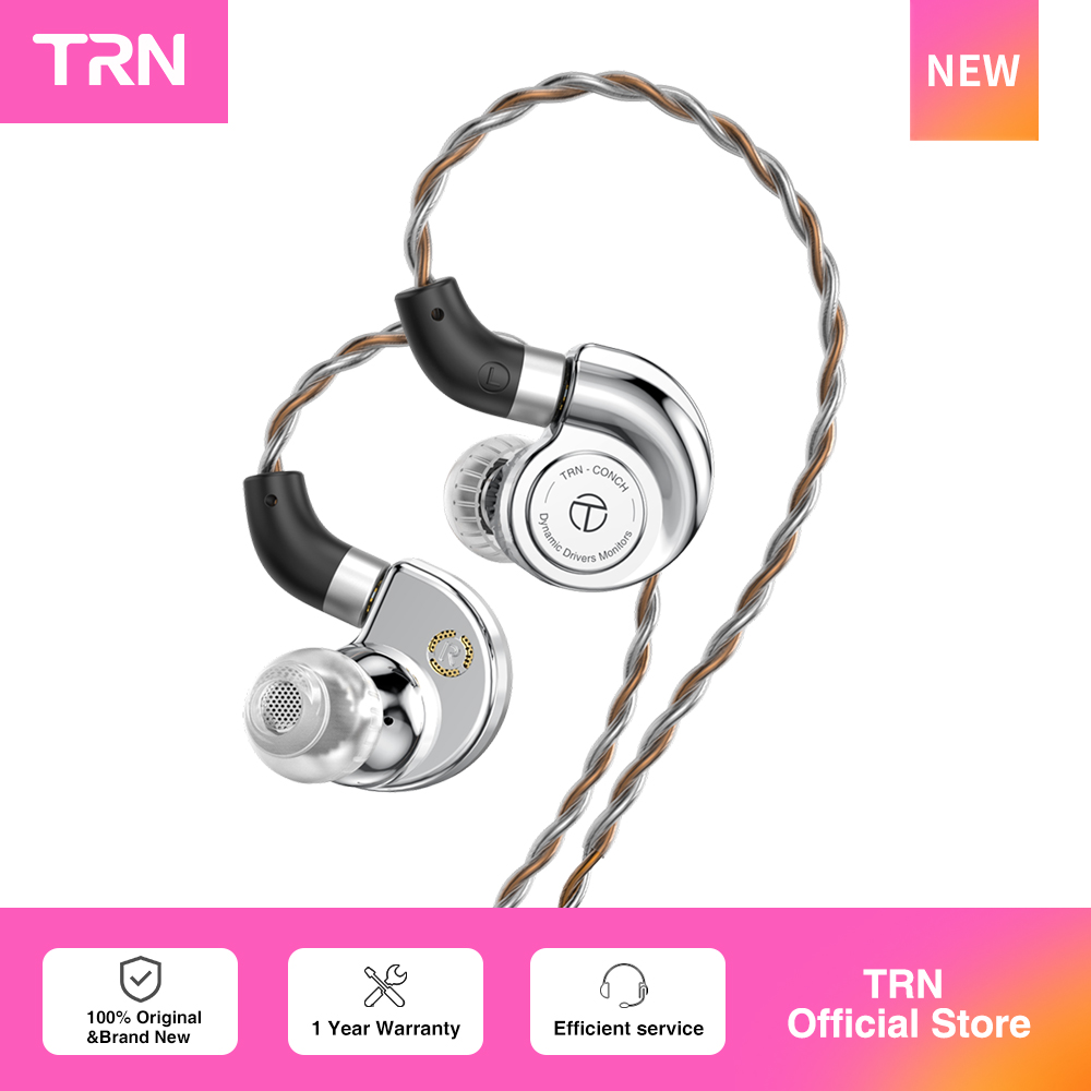 Type C Wired Earphones With Mic - Наушники TRN Conch Lucky Bag: высокопроизводительные