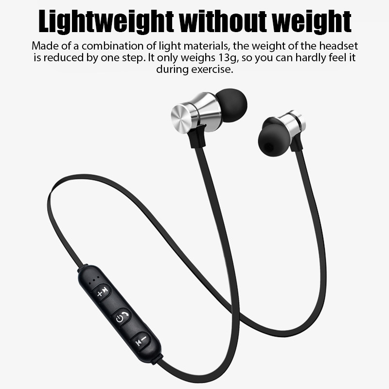 Magnetic Neckband Sports Earphones - Беспроводные наушники XT11 Bluetooth 4.2, спортивная