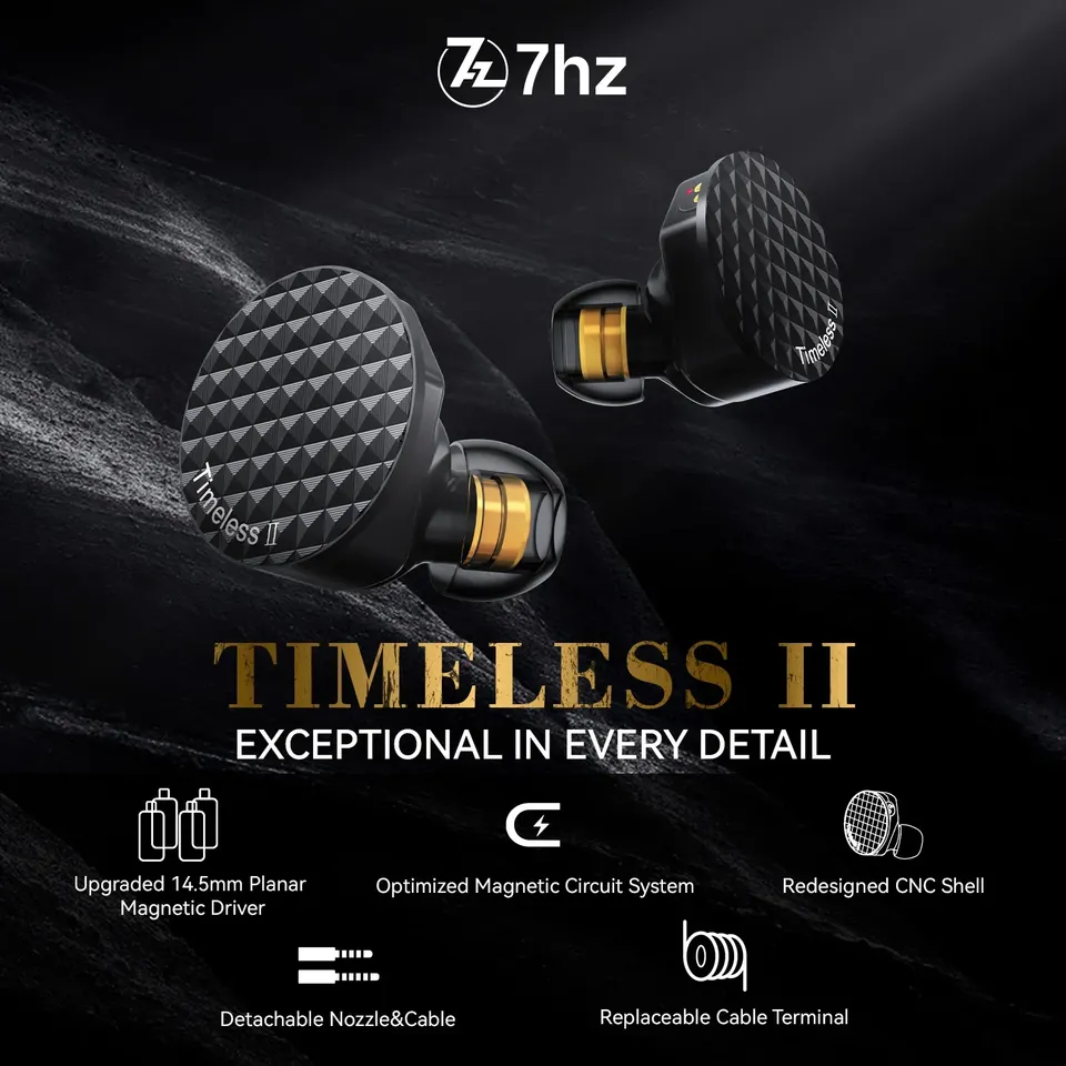 Наушники 7Hz Timeless II с улу – обзор и цена Planar Magnetic Iem Earphones