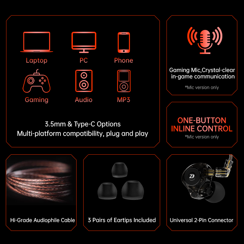 Игровые наушники ND LEO с пров – обзор и цена In Ear Monitors For Singers
