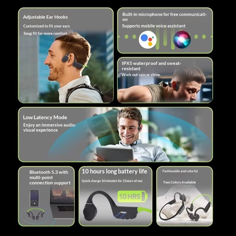 Креативные водонепроницаемые н – обзор и цена Bone Conduction Running Headphones