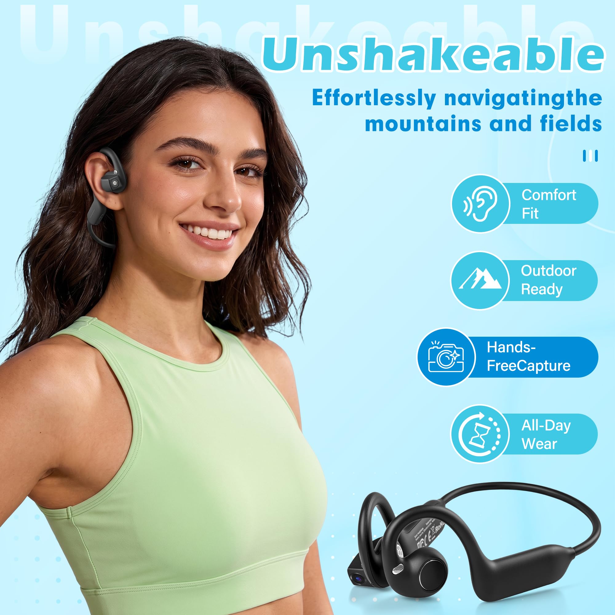 Наушники с костной проводимост – обзор и цена Bone Conduction Running Headphones