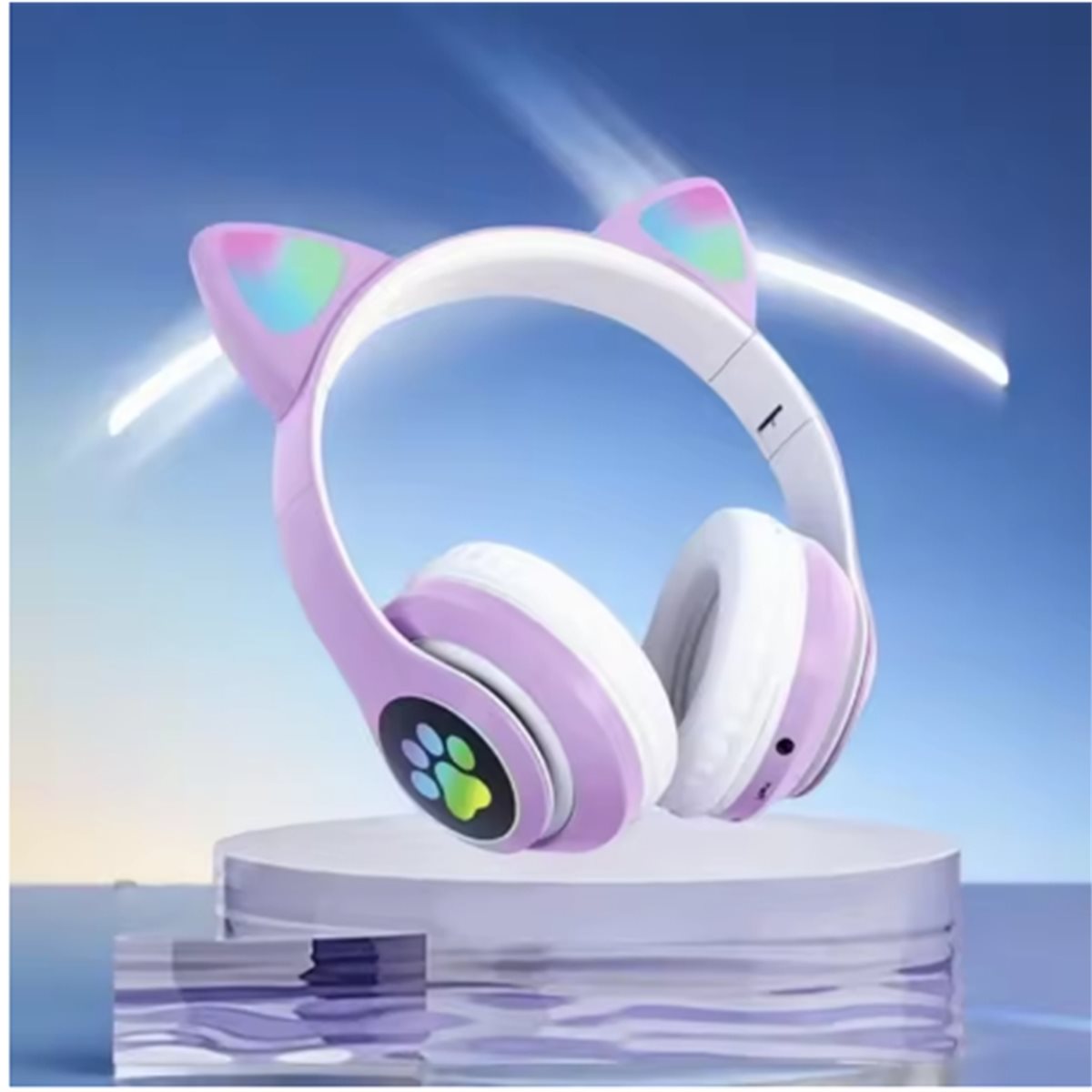 DT[Набор] D1585 – милые беспро – обзор и цена Cat Ear Bluetooth Headset Led
