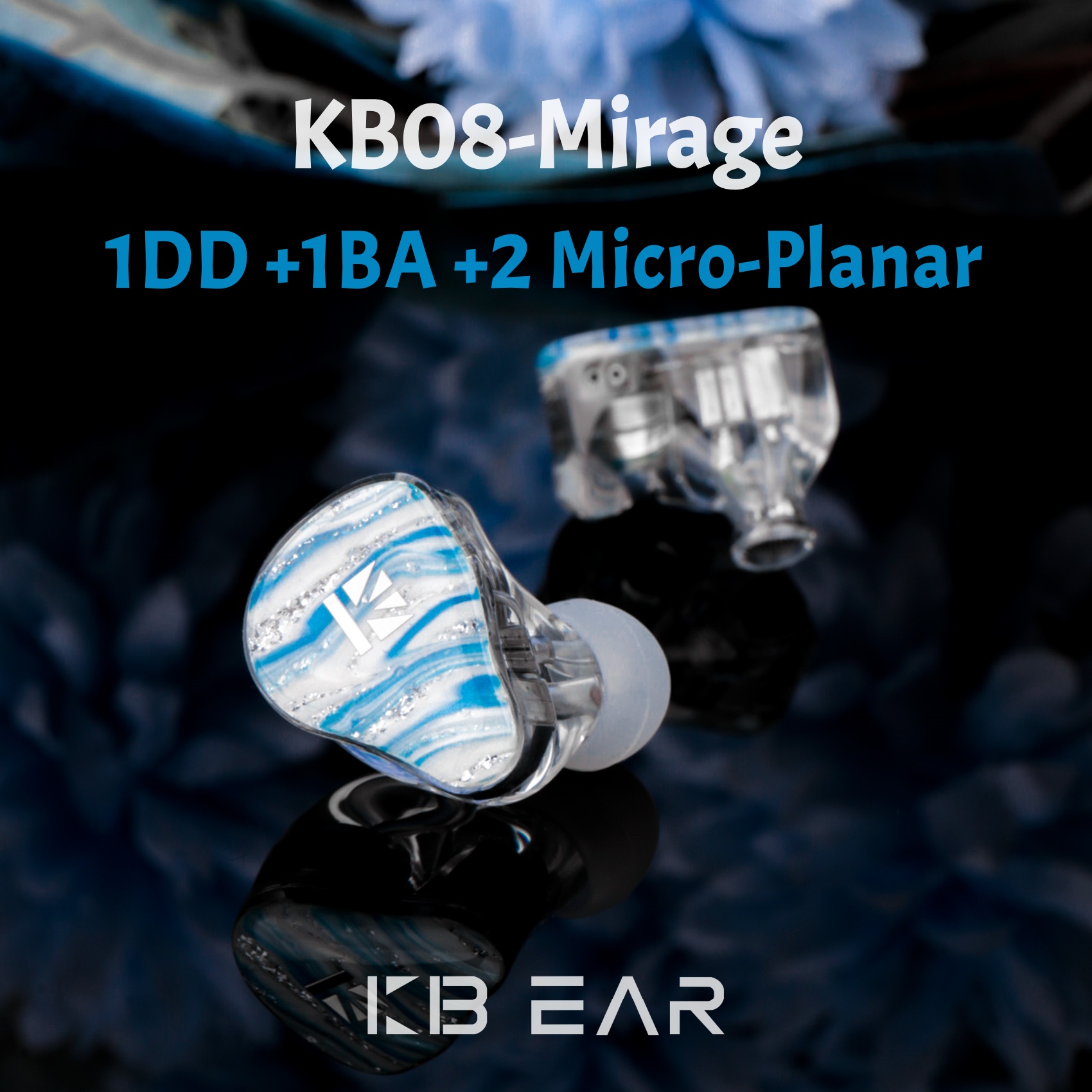 Наушники-вкладыши KBEAR KB08 M – обзор и цена Planar Magnetic Iem Earphones