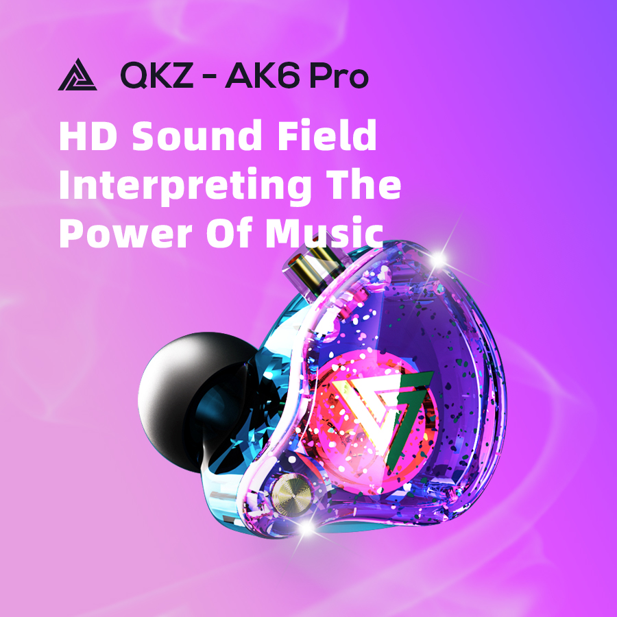 QKZ Оригинальная AK6 Pro EDX P – обзор и цена In Ear Monitors For Singers